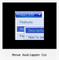 Menue Ausklappen Css Javascript Mouse Over Menu