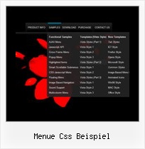 Menue Css Beispiel Javascript Durchsichtiges Menue