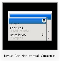 Menue Css Horizontal Submenue Html Blaettern