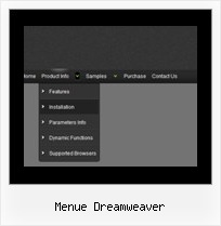 Menue Dreamweaver Java Drop Down Menues