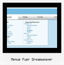 Menue Fuer Dreamweaver Css Menue Bewegen