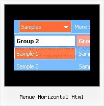 Menue Horizontal Html Homepage Menu Html Cod