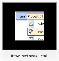 Menue Horizontal Html Html Menu Iphone