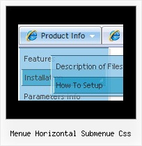 Menue Horizontal Submenue Css Dropdown Menu Mit Eigenem Stil