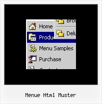 Menue Html Muster Mouseover Menue