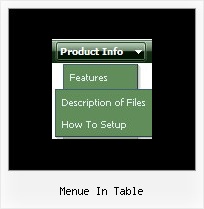 Menue In Table Javascript Menue Mit Ein Aufklappen Animation