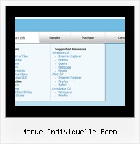 Menue Individuelle Form Menuegrafiken