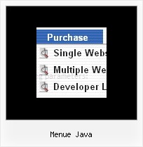 Menue Java Blau Web Buttons