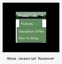 Menue Javascript Mouseover Submenue Im Menue Css Html