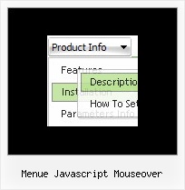 Menue Javascript Mouseover Css Menues Xp