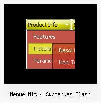 Menue Mit 4 Submenues Flash F2 Menu Bei Vista