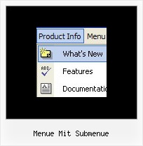 Menue Mit Submenue Dhtml Menue Vertikal Mit Bilder
