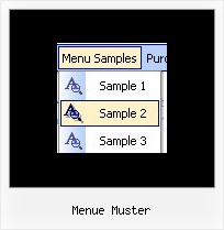 Menue Muster Iphone Like Pop Up Menu List