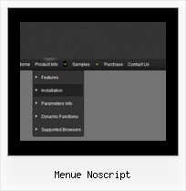 Menue Noscript Navigation Horizontale Css