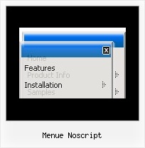 Menue Noscript Flyout