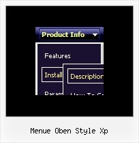 Menue Oben Style Xp Dropline Menu Vorlage