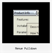 Menue Pulldown Html Schaltflaechen Designs