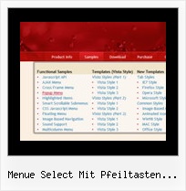 Menue Select Mit Pfeiltasten Javascript Javascript Menu Ordner