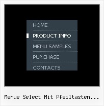 Menue Select Mit Pfeiltasten Javascript 3d Menu Examples