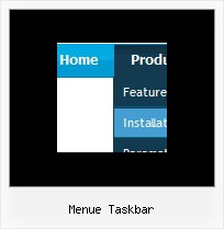 Menue Taskbar Horizontales Javascript Menues