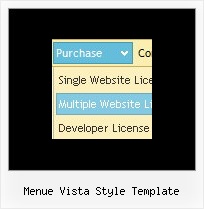 Menue Vista Style Template Dissolve Menue