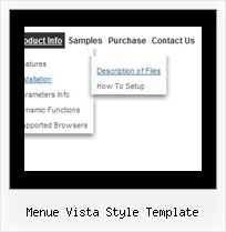 Menue Vista Style Template Css Slide