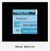 Menue Website Horizontales Submenue Css