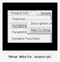Menue Website Javascript Menue Mit Ordner Horizontal