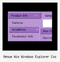 Menue Wie Windows Explorer Css Css Menus Zentrieren