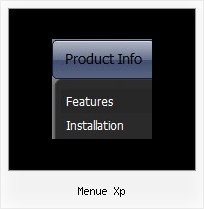 Menue Xp Javascript Text Menu Horizontal