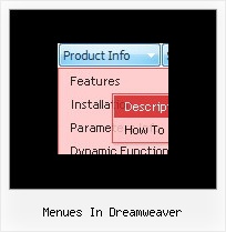 Menues In Dreamweaver Schiebe Menue Html