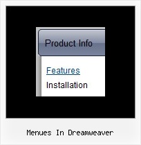 Menues In Dreamweaver Schaltflaechensymbole