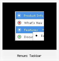 Menues Taskbar Html Menue Box