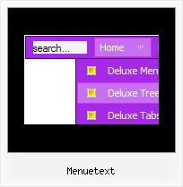 Menuetext Dhtml Proben