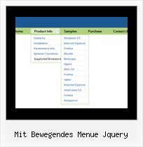 Mit Bewegendes Menue Jquery Menubar Java Beispiel