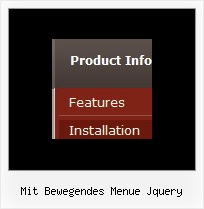Mit Bewegendes Menue Jquery Horizontalen Untermenue