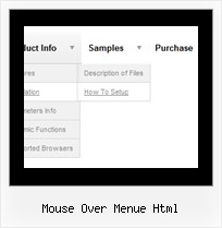 Mouse Over Menue Html Html Horizontales Menue