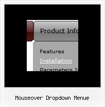 Mouseover Dropdown Menue Javascript Horizontales Menue Beispiel