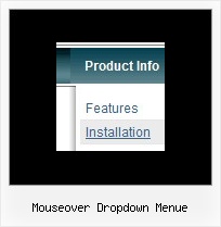 Mouseover Dropdown Menue Dhtml Registerkarte Navigation