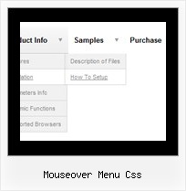 Mouseover Menu Css Hauptmenue Html Beispiele