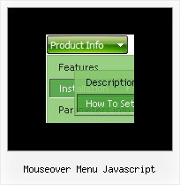 Mouseover Menu Javascript Css Menue Typen