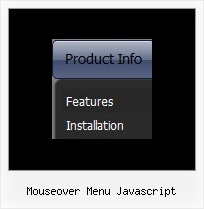 Mouseover Menu Javascript Html Arrow
