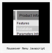 Mouseover Menu Javascript Menue Blitz