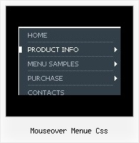 Mouseover Menue Css Drop Down Menus Namo Webeditor