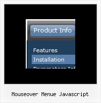 Mouseover Menue Javascript Vorlage Navigation Menueleiste