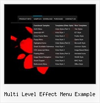 Multi Level Effect Menu Example Java Script Expand Menue