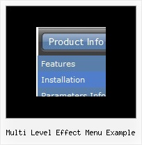 Multi Level Effect Menu Example Applet Menue