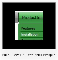 Multi Level Effect Menu Example Ajax Popup Menu