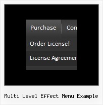 Multi Level Effect Menu Example Menue Csss