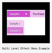 Multi Level Effect Menu Example Css Dropdown Menue Verschieden Breit